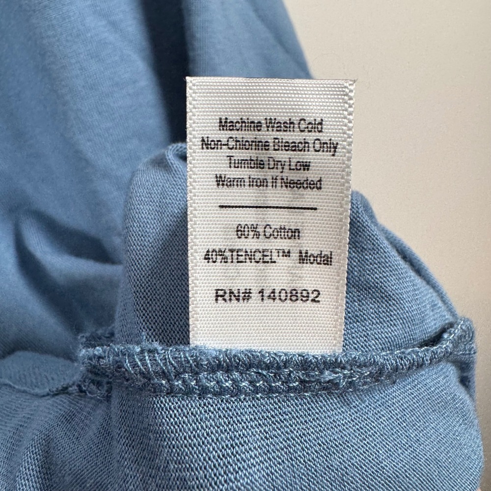 Marine Layer Engineered Striped Polo Shirt XXL Mood Indigo Colorblock Blue New - Picture 5 of 8